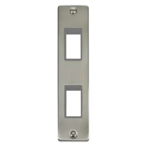 2 Gang MiniGrid- Unfurnished Architrave Plate - 2