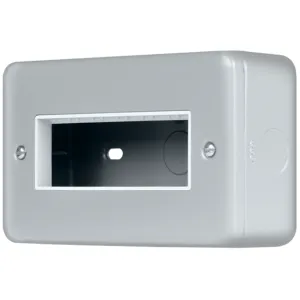 METAL CLAD PRO 2 GANG MINIGRID PLATE - 6 APERTURE