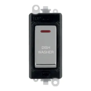 20AX Double Pole Switch With LED Module - Black -
