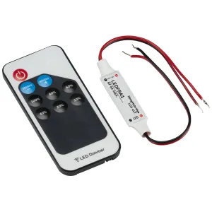 12V / 24V In-line RF Controller and Remote - Dimme