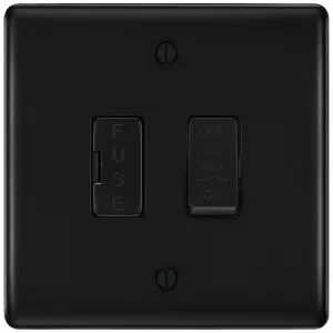 NEXUS METAL MATT BLACK TRIPLE POLE FUSED FAN ISOLA