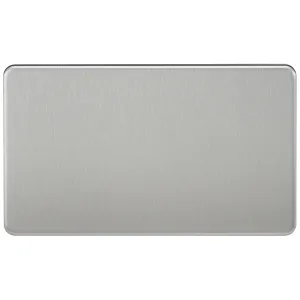 2G Blanking Plate - Brushed Chrome