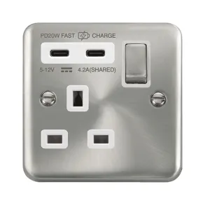 DECO+ 'INGOT' 13A 1 GANG SWITCHED SAFETY SHUTTER S