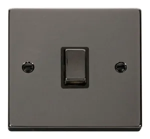 20A 1 Gang DP 'Ingot' Switch - Black