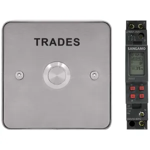 TRADES ENTRY BUTTON & TIMER