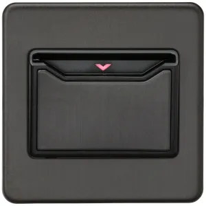 32A 1G Key Card Switch - Smoked Bronze
