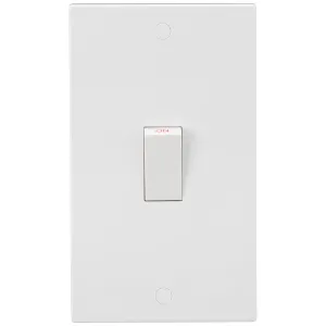 45A DP Switch (2G size) - White Rocker