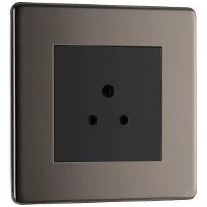 SCREWLESS FLATPLATE BLACK NICKEL SINGLE ROUND PIN