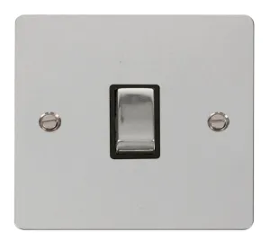 Ingot 20A 1 Gang DP Switch   - Black