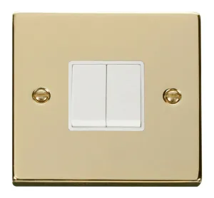 2 Gang 2 Way 10AX Switch - White
