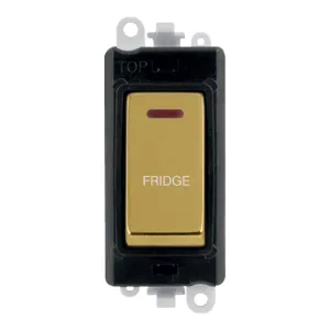 20AX Double Pole Switch With LED Module - Black -