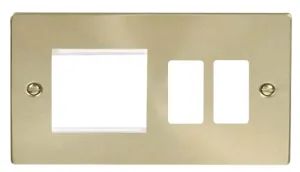 Hotel Accessory Plate - 2 Gang Gridpro Frontplate