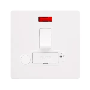 13A SWITCHED LOCKABLE CONNECTION UNIT WITH NEON &