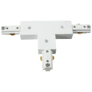 230V Track T-connector - White