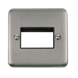 1 Gang MiniGrid Unfurnished Plate - 3 Apertures