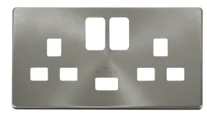13A 2G Switched Socket With 2.1A USB Charger Cover