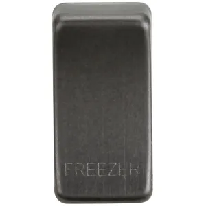 Switch cover "marked FREEZER" - smoked bronze