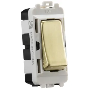 20AX DP grid module - brushed brass