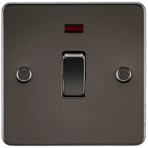 20A 1G DP Switch with Neon - Gunmetal