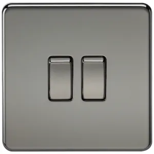 10AX 2G 2-way Switch - Black Nickel