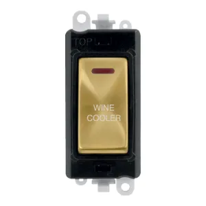 20AX Double Pole Switch With LED Module - Black -