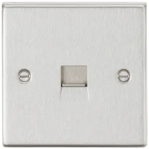 Telephone Master Outlet - Brushed Chrome