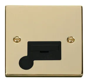 13A Fused Connection Unit With Flex Outlet - Black