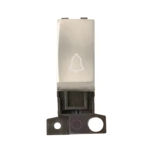 1 Way Retractive Ingot 10A Switch 'Bell' - Satin C