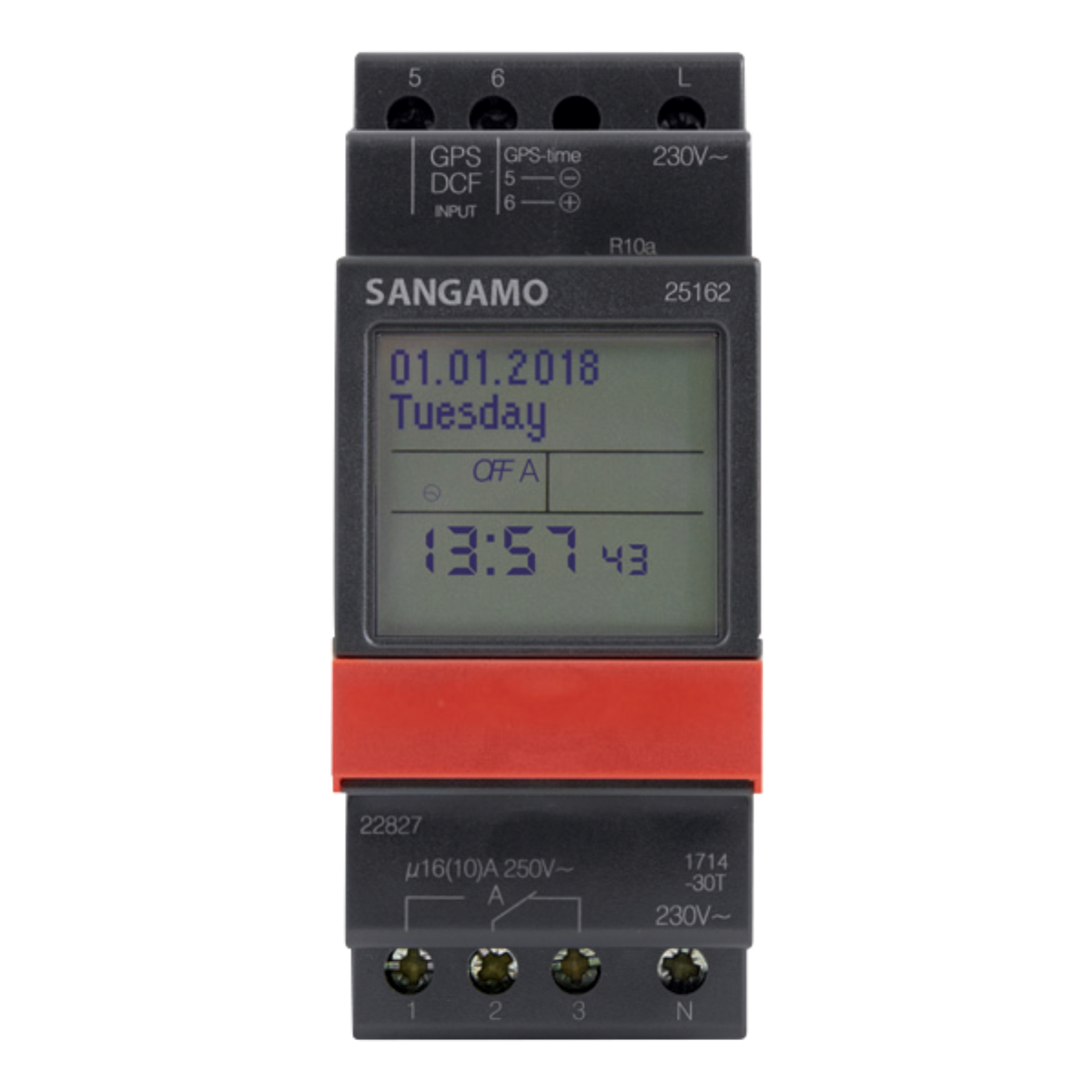 DIN RAIL 2 MODULE 1CH YEARLY TIME SWITCH
