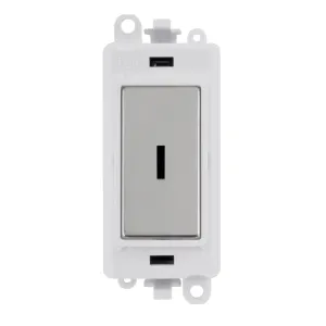 20AX 2 Way Keyswitch Module - White - Polished Chr