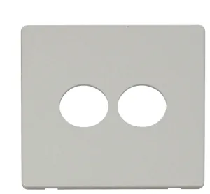 2 Gang Toggle Switch Cover Plate - White
