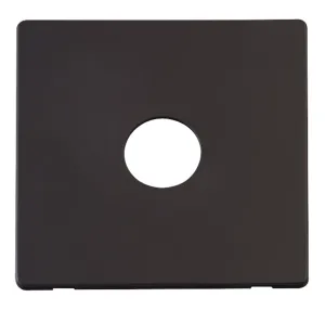 1 Gang Toggle Switch Cover Plate - Black