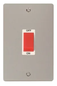 Define - 50A 2 Gang Double Pole Switch (Vertical)