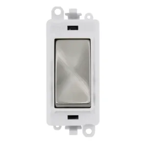 20AX Double Pole Switch Module - Polar White - Sat