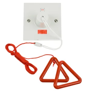 45A DP Pull-cord Switch with Red Bangle Kit
