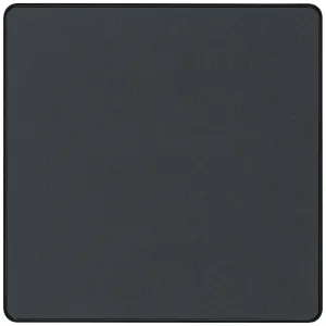 EVOLVE MATT GREY SINGLE BLANK PLATE