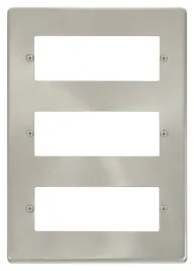 18 Minigrid Module Plate - Satin Chrome