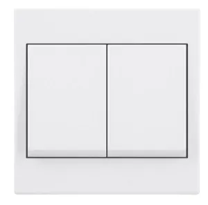 10AX 2 Gang 2 Way Wide Rocker Switch