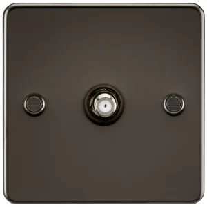 SAT TV Outlet (non-isolated) - Gunmetal