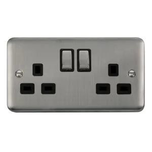 13A Ingot 2 Gang DP Switched Socket