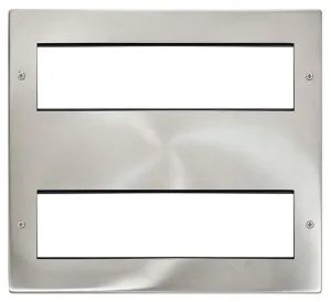 16G NEW MEDIA PLATE BRUSHED STEEL