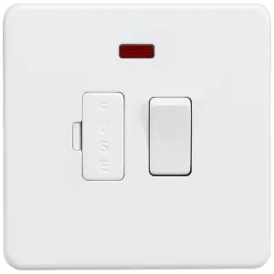 13A Switched Fused Spur Unit with Neon - Matt Whit