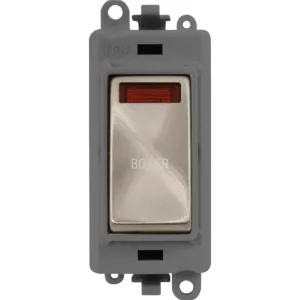 20AX Double Pole Switch With Neon Module - Grey -
