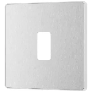 GRID FRONT PLATE - PCD EVOLVE - BRUSHED STEEL - 1