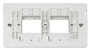 2 Gang Plate (2 x 2) Aperture Insert - White