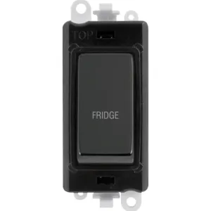 20AX Double Pole Switch Module - Black - Black Nic