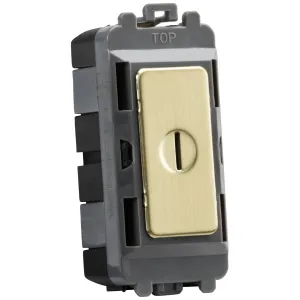20AX DP key module - brushed brass
