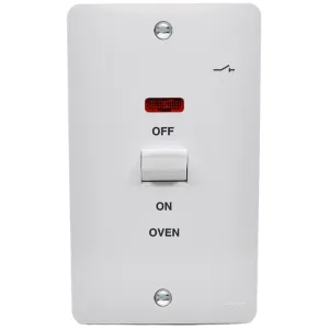 50A DP SWITCH 2GV WITH LIGHT MKD OVEN