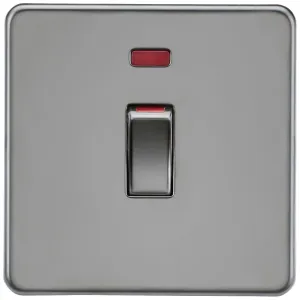 45A DP Switch with Neon (1G size) - Black Nickel