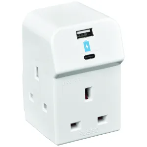 3SKT 13A MSKT ADAPTOR + USB